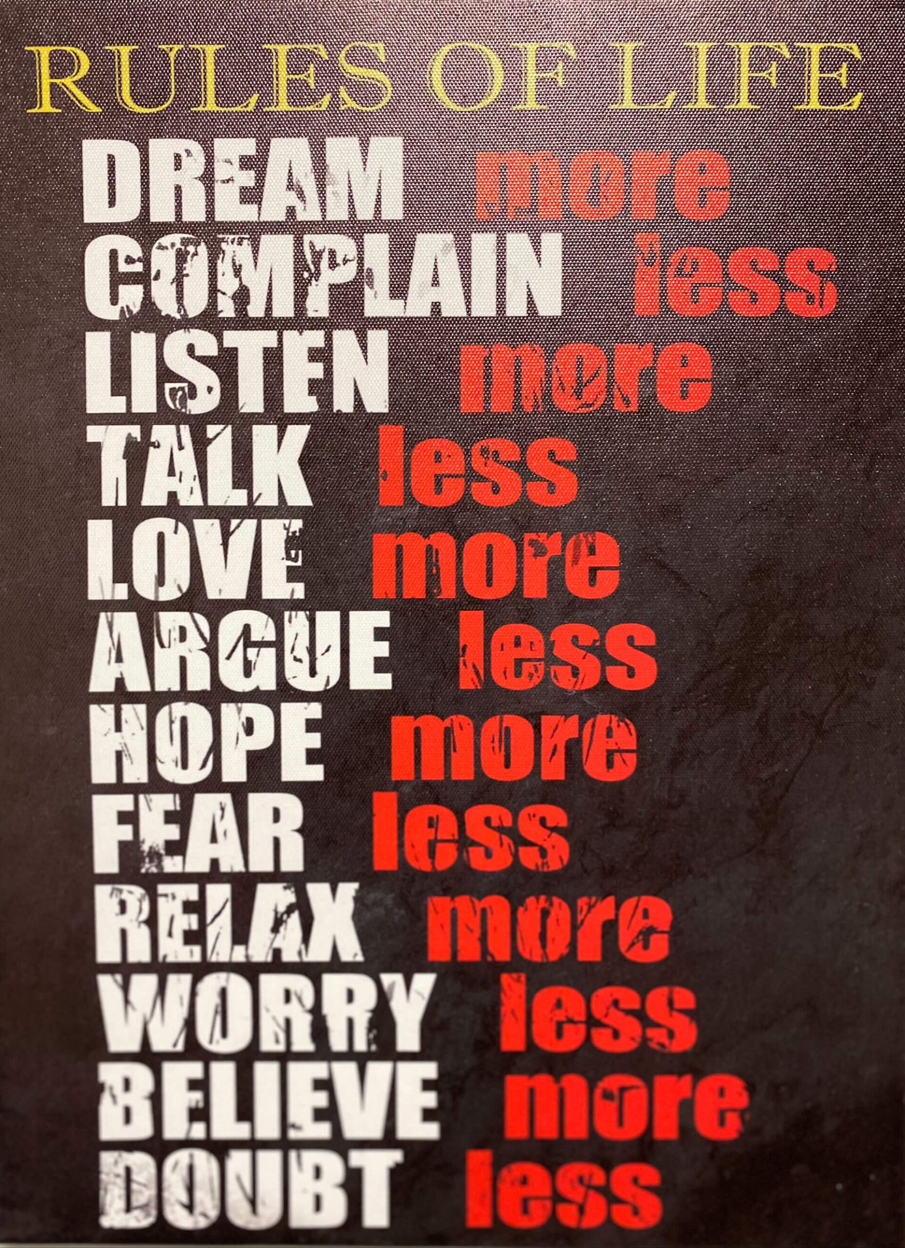 Rules of Life